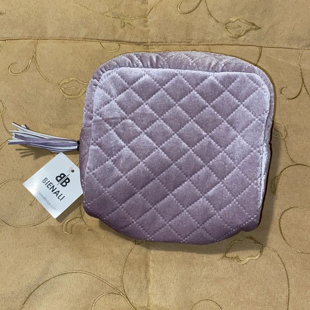 💜NWT Bienali Purple Velvet Bag
